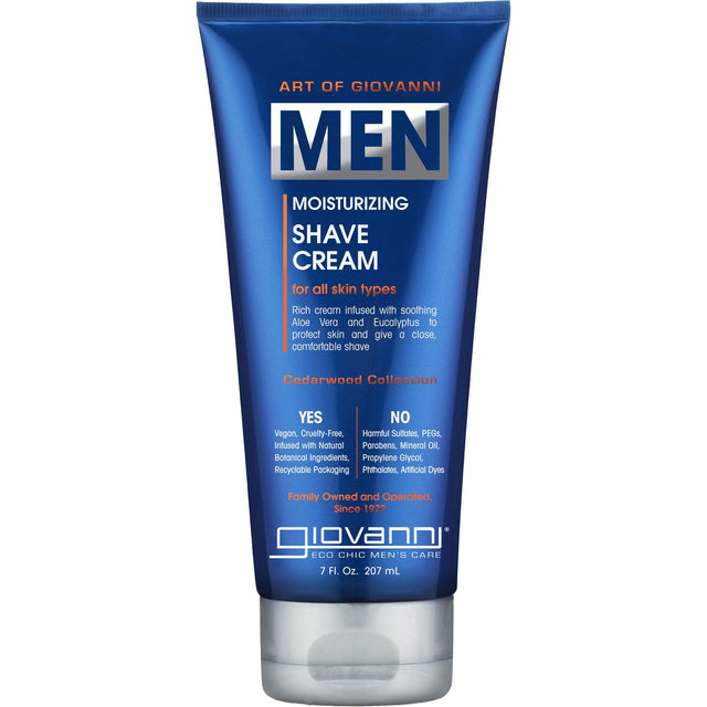 Men Moisturising Shave Cream - mypure.co.uk