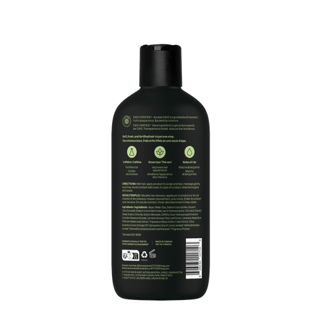 Mens Fortifying 2 in 1 Shampoo & Conditioner Matcha & Bergamot - mypure.co.uk