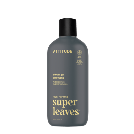Mens Shower Gel Amber & Citrus - mypure.co.uk