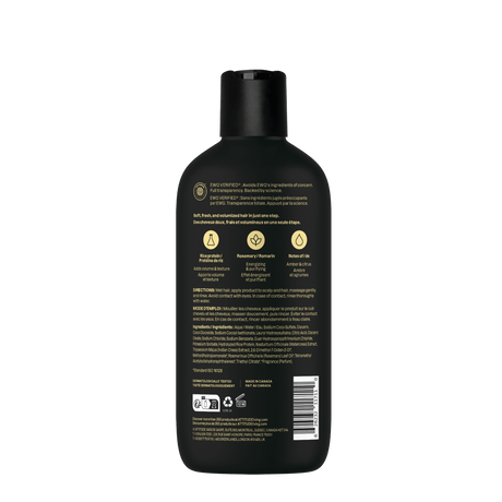 Mens Volume 2 in 1 Shampoo & Conditioner Amber & Citrus - mypure.co.uk