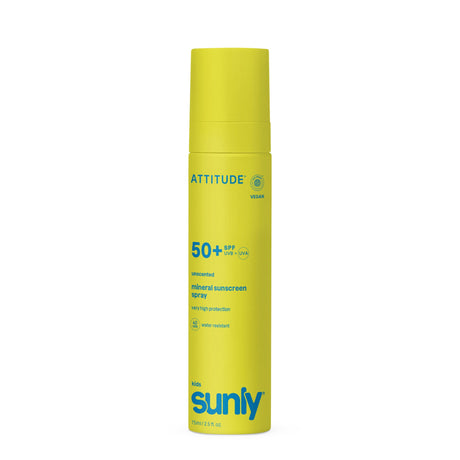 Mineral Sunscreen Spray Kids SPF50 Unscented - mypure.co.uk