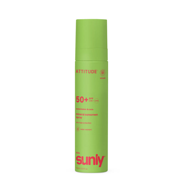 Mineral Sunscreen Spray Kids SPF50 Watermelon - mypure.co.uk