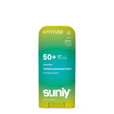 Mineral Sunscreen Stick Face & Body SPF 50 Unscented - mypure.co.uk