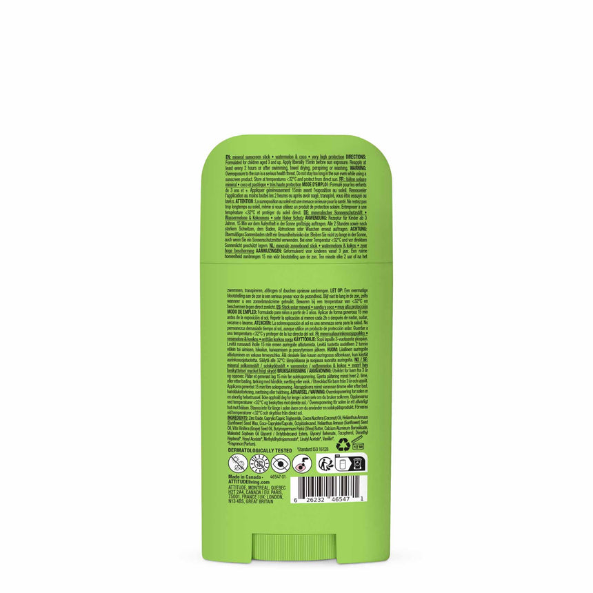 Mineral Sunscreen Stick Kids SPF 50 Watermelon - mypure.co.uk