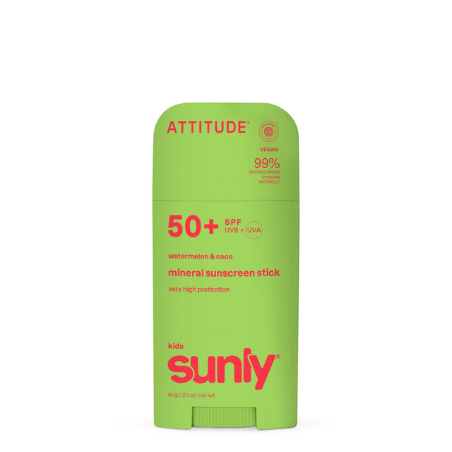 Mineral Sunscreen Stick Kids SPF 50 Watermelon - mypure.co.uk