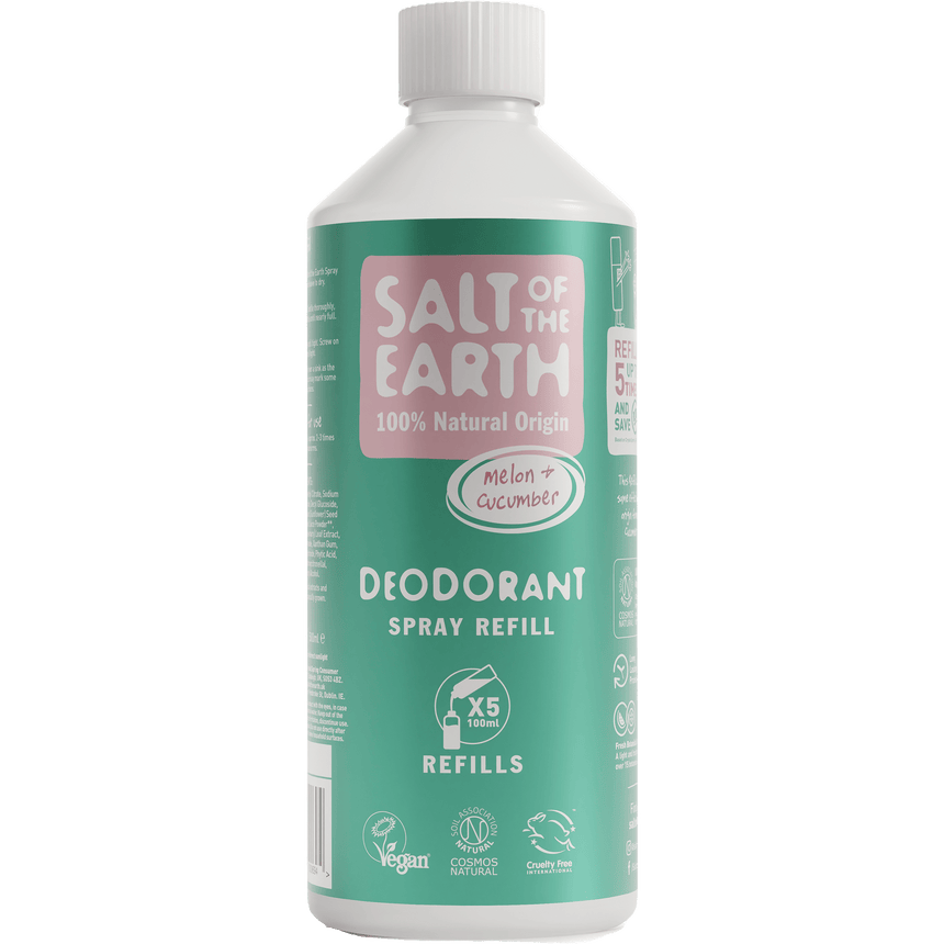 Natural Deodorant Refillable Spray | Melon & Cucumber - mypure.co.uk