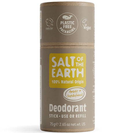 Natural Deodorant Stick | Amber & Sandalwood - mypure.co.uk