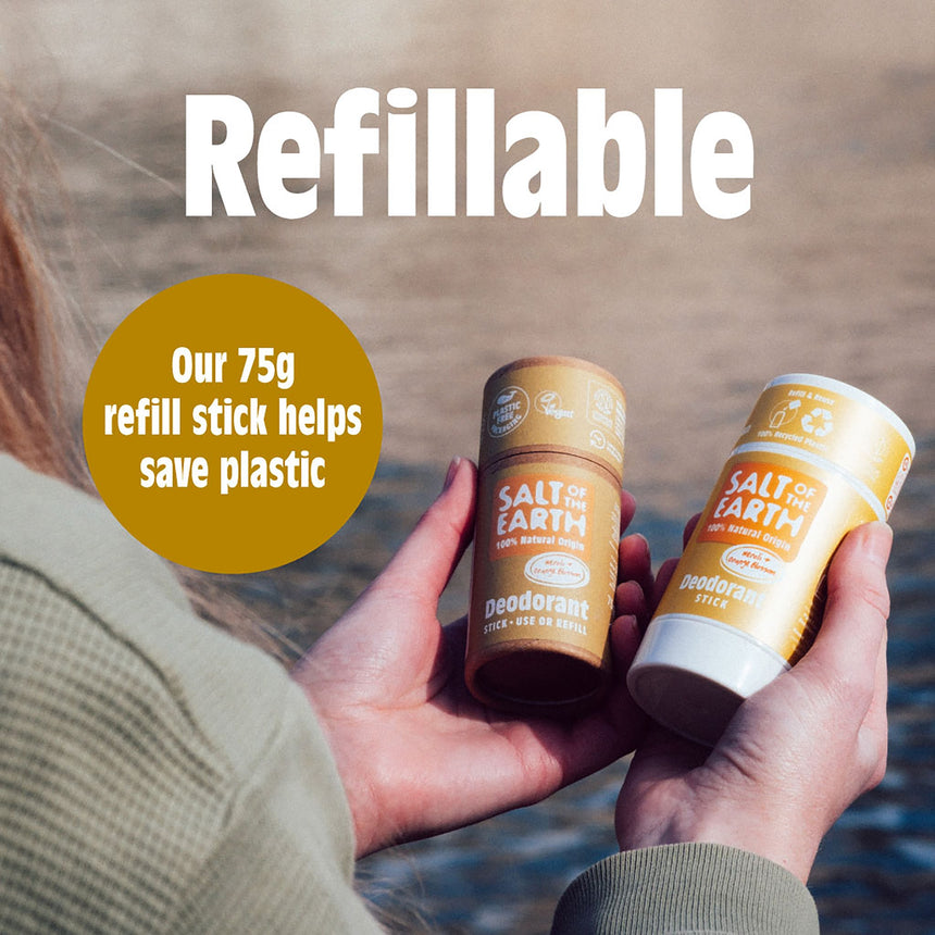 Natural Deodorant Stick | Amber & Sandalwood - mypure.co.uk