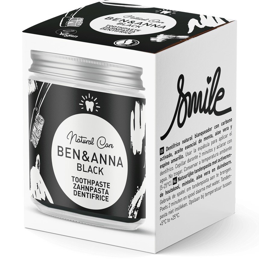 Natural Fluoride Free Toothpaste | Black with Activated Charcoal* - mypure.co.uk