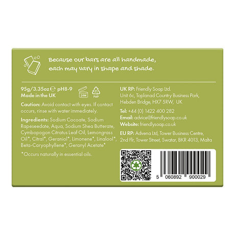 Natural Soap Bar | Lemongrass - mypure.co.uk