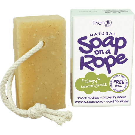 Natural Soap On A Rope | Lemongrass - mypure.co.uk