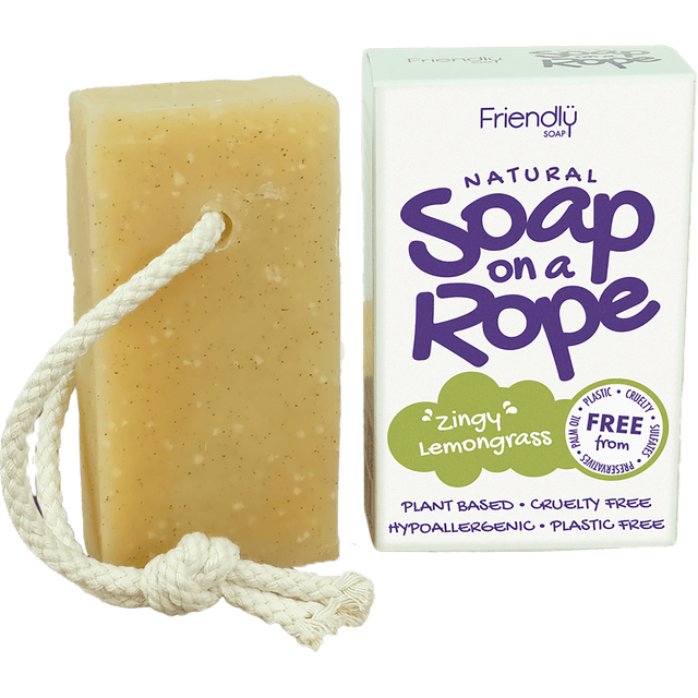 Natural Soap On A Rope | Lemongrass - mypure.co.uk