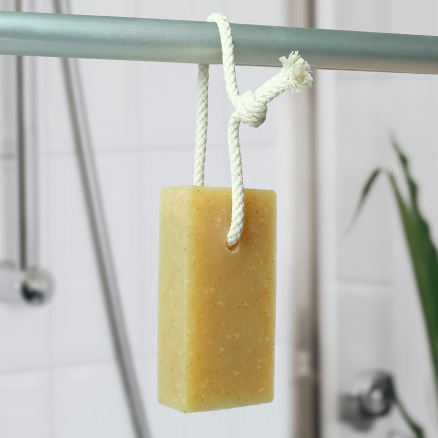 Natural Soap On A Rope | Lemongrass - mypure.co.uk