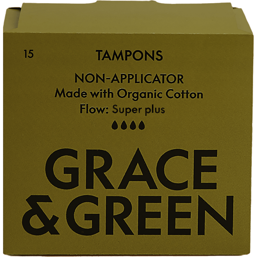 Organic Cotton Non - applicator Tampons | Super Plus - mypure.co.uk