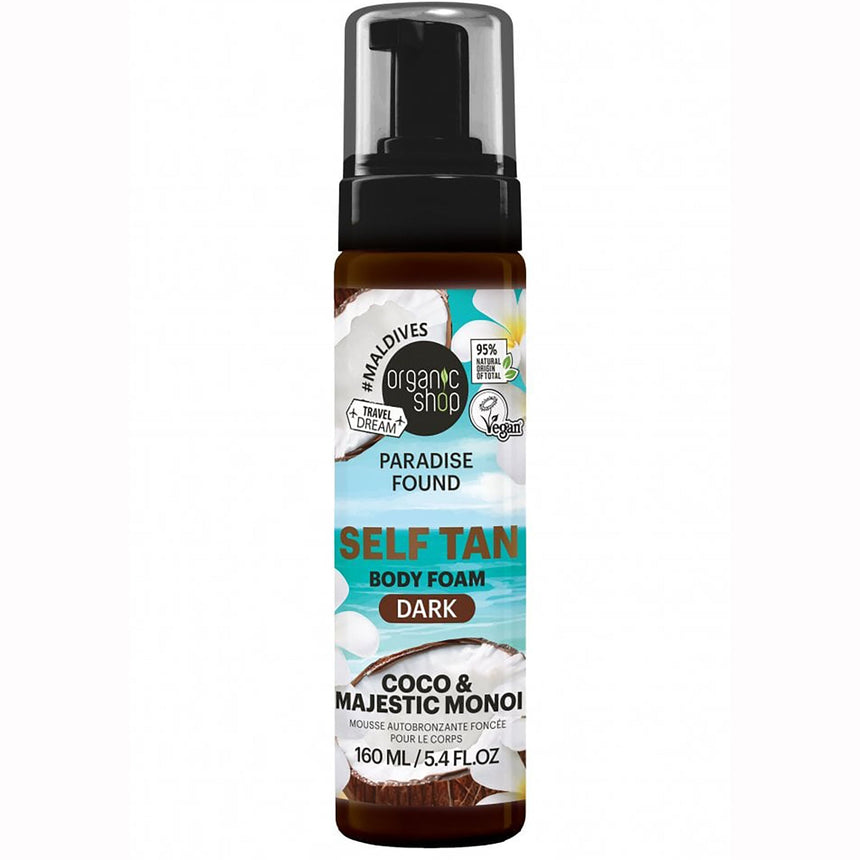 Paradise Found Self Tan Body Foam with Coco & Majestic Monoi - mypure.co.uk