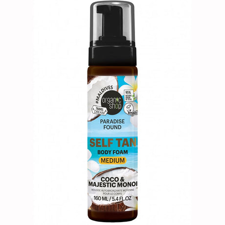 Paradise Found Self Tan Body Foam with Coco & Majestic Monoi - mypure.co.uk