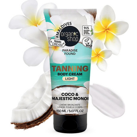 Paradise Found Tanning Body Cream with Coco & Majestic Monoi - mypure.co.uk