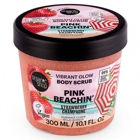 Pink Beachin´ Vibrant Glow Body Scrub | Strawberry Champagne - mypure.co.uk