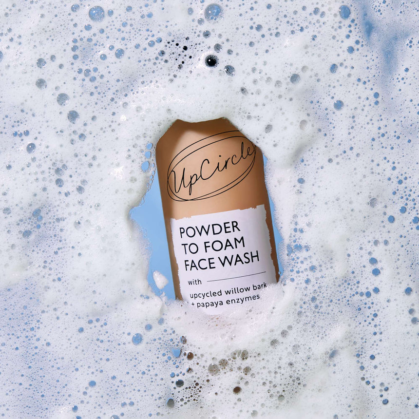 Powder To Foam Face Wash | Willow Bark + Papaya Enzymes - mypure.co.uk
