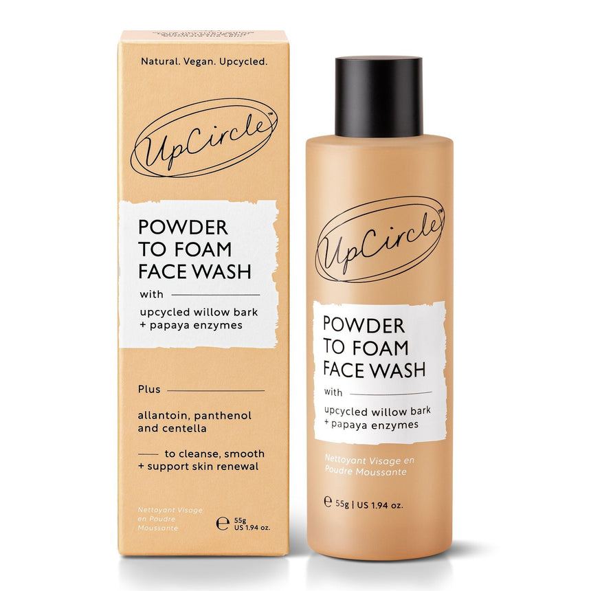 Powder To Foam Face Wash | Willow Bark + Papaya Enzymes - mypure.co.uk