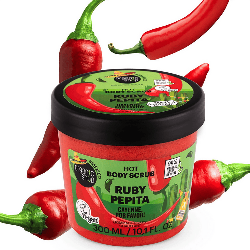 Ruby Pepita Hot Body Scrub | Cayenne, por favor! - mypure.co.uk