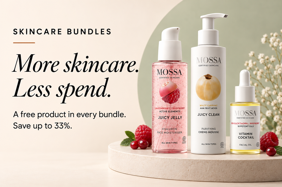 curated clean beauty bundles each with savings up to 33%