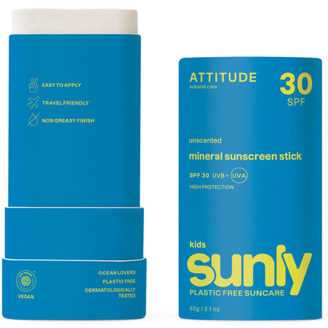 Sunscreen Children Body Stick 30 SPF | Unscented - mypure.co.uk