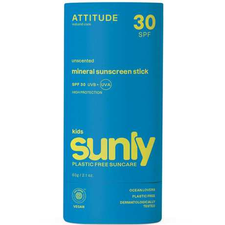 Sunscreen Children Body Stick 30 SPF | Unscented - mypure.co.uk