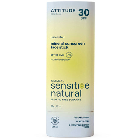 Sunscreen Sensitive Face Stick 30 SPF | Unscented - mypure.co.uk