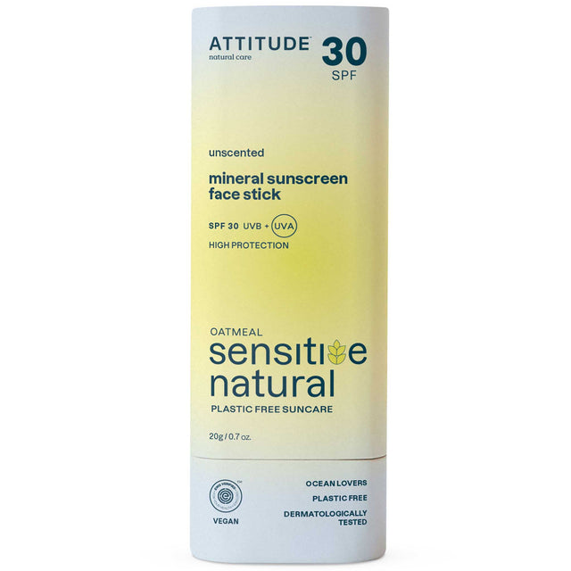 Sunscreen Sensitive Face Stick 30 SPF | Unscented - mypure.co.uk