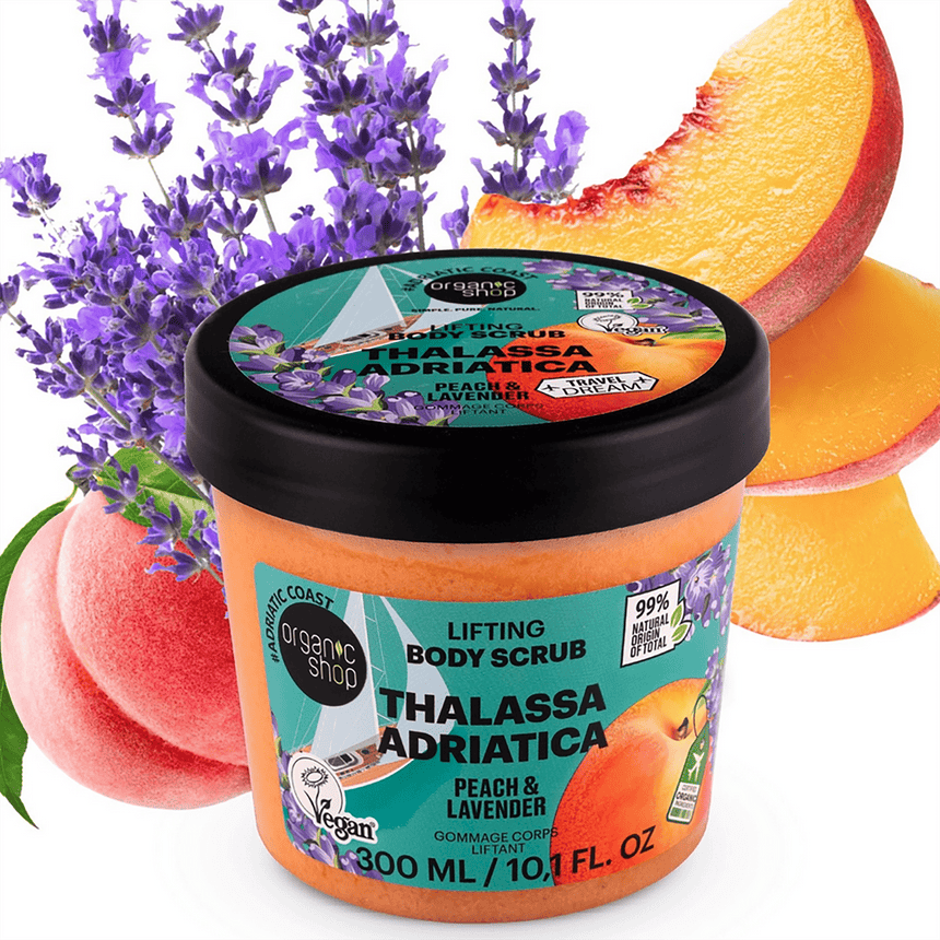 Thalassa Adriatica Lifting Body Scrub | Peach & Lavender - mypure.co.uk