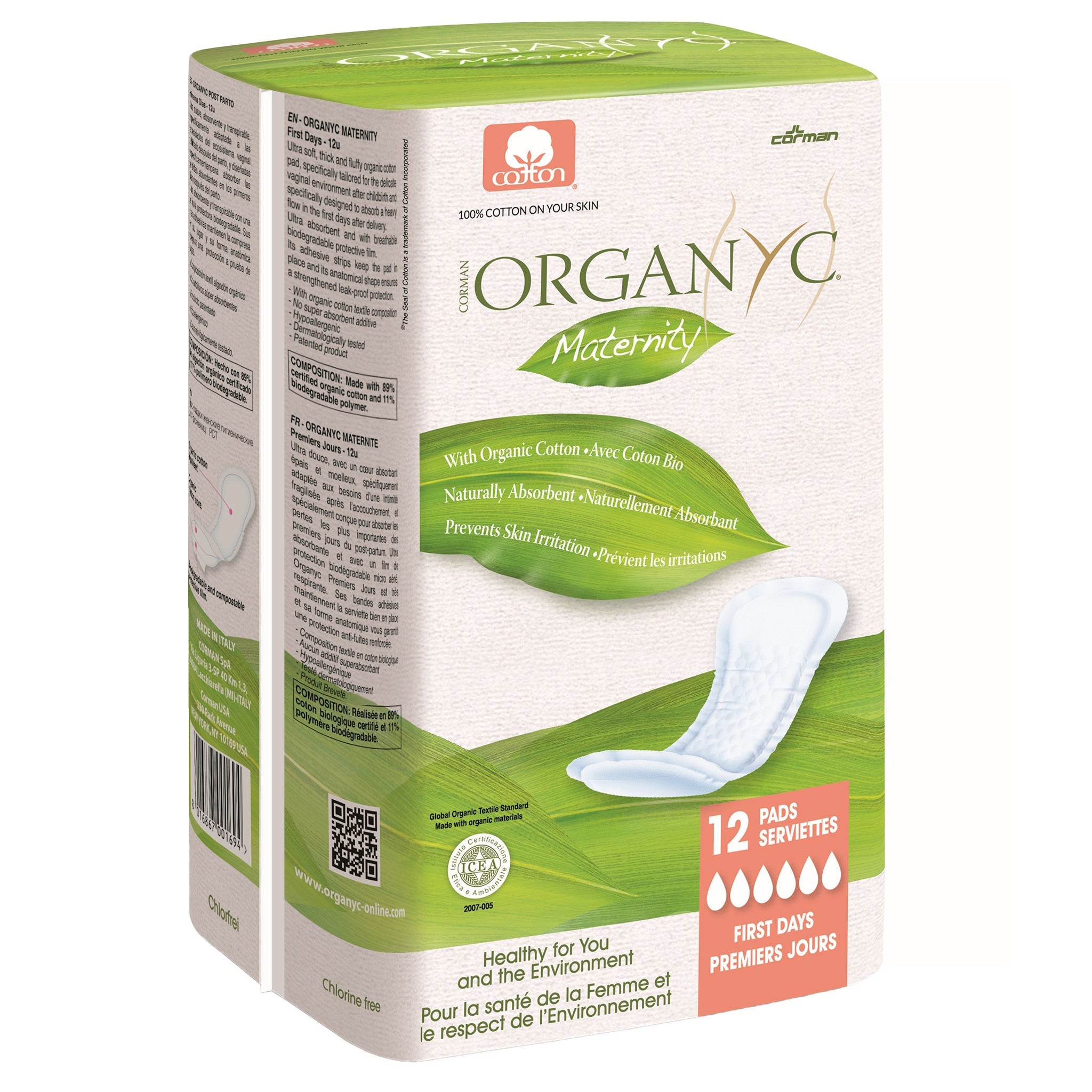 100% Organic Cotton Maternity Pads - Super - mypure.co.uk