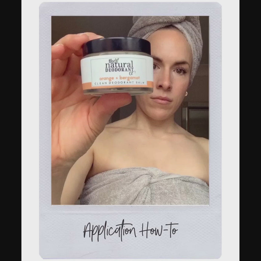 Clean Deodorant Balm | Orange + Bergamot