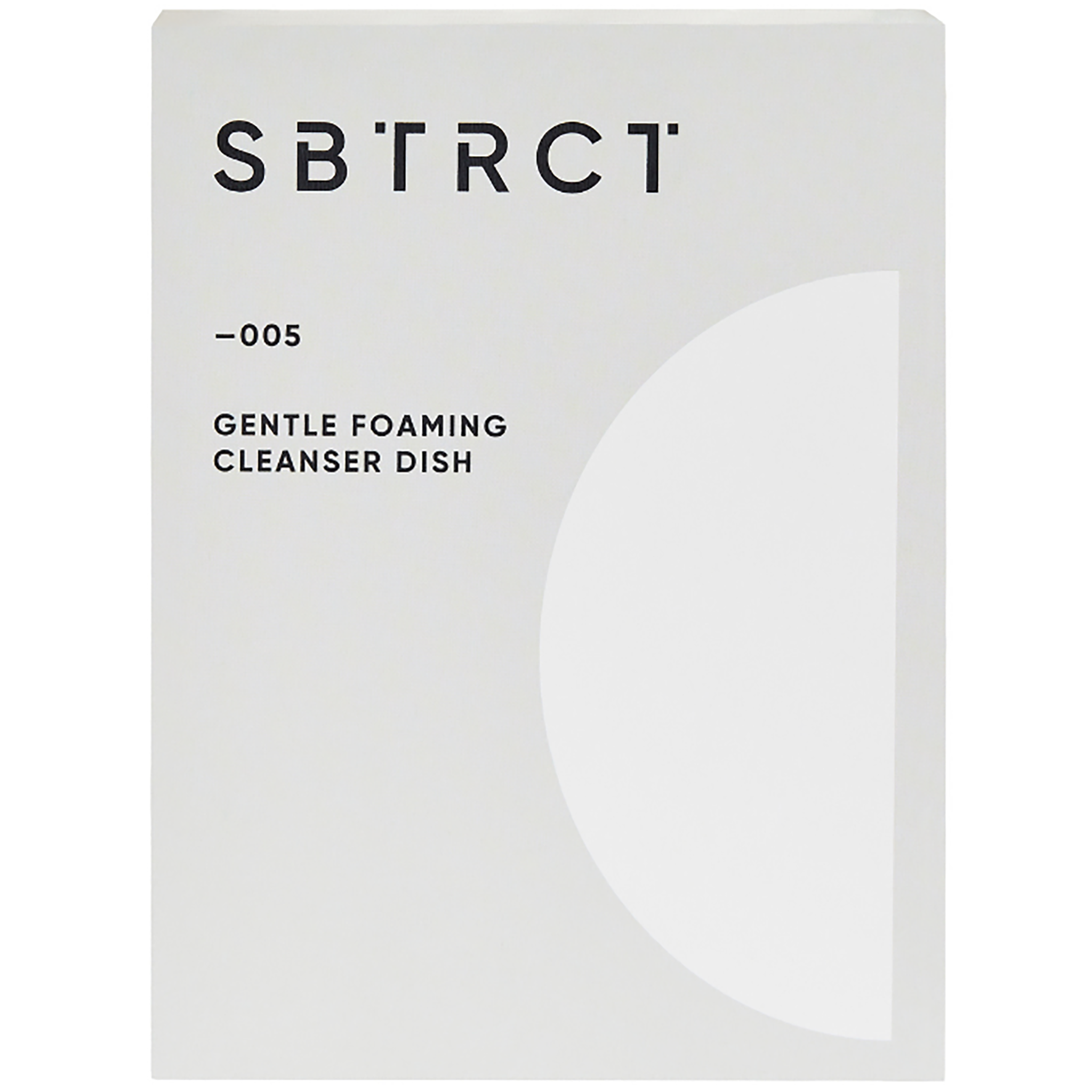 White Diatomite Dish for Gentle Foaming Cleanser