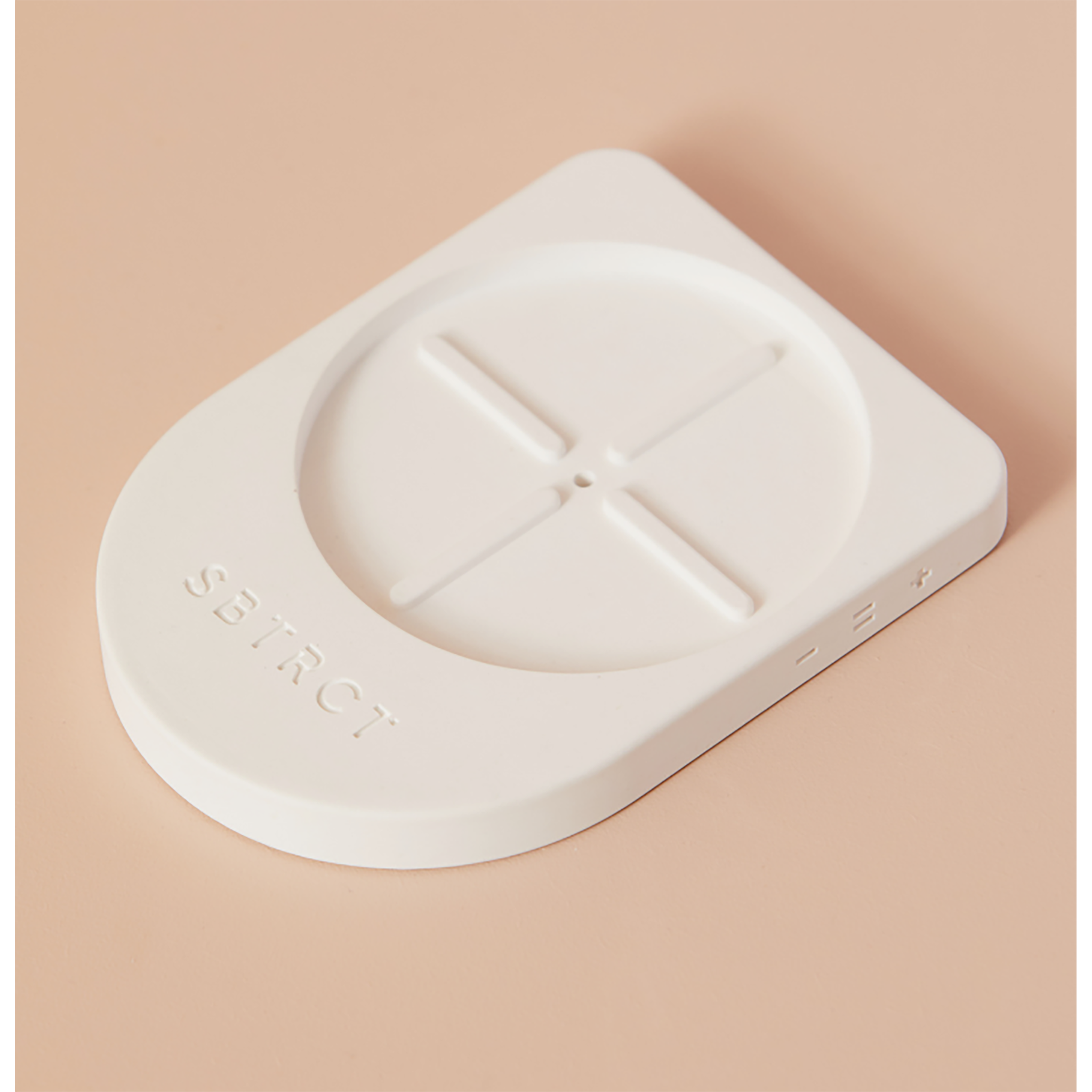 White Diatomite Dish for Gentle Foaming Cleanser