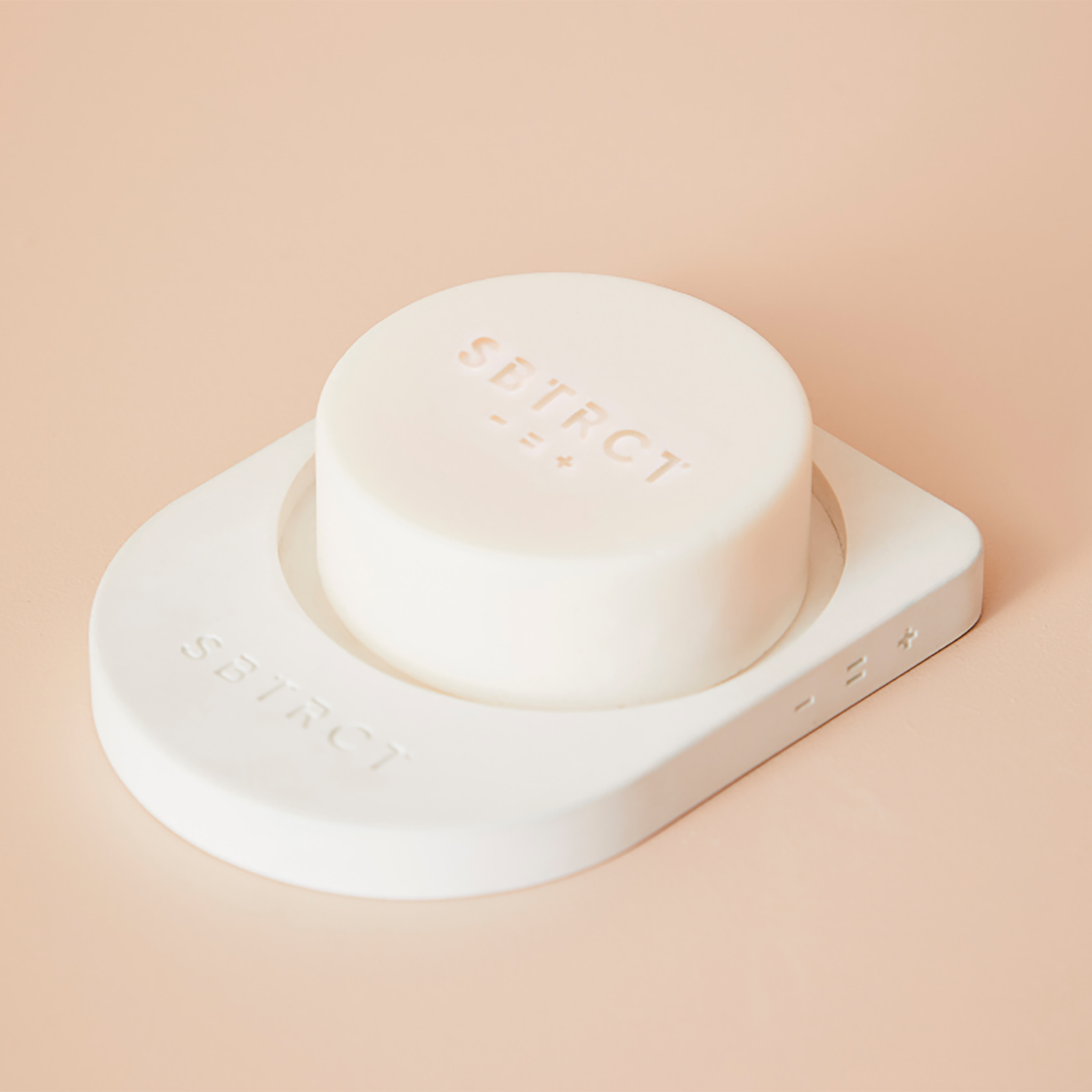 White Diatomite Dish for Gentle Foaming Cleanser