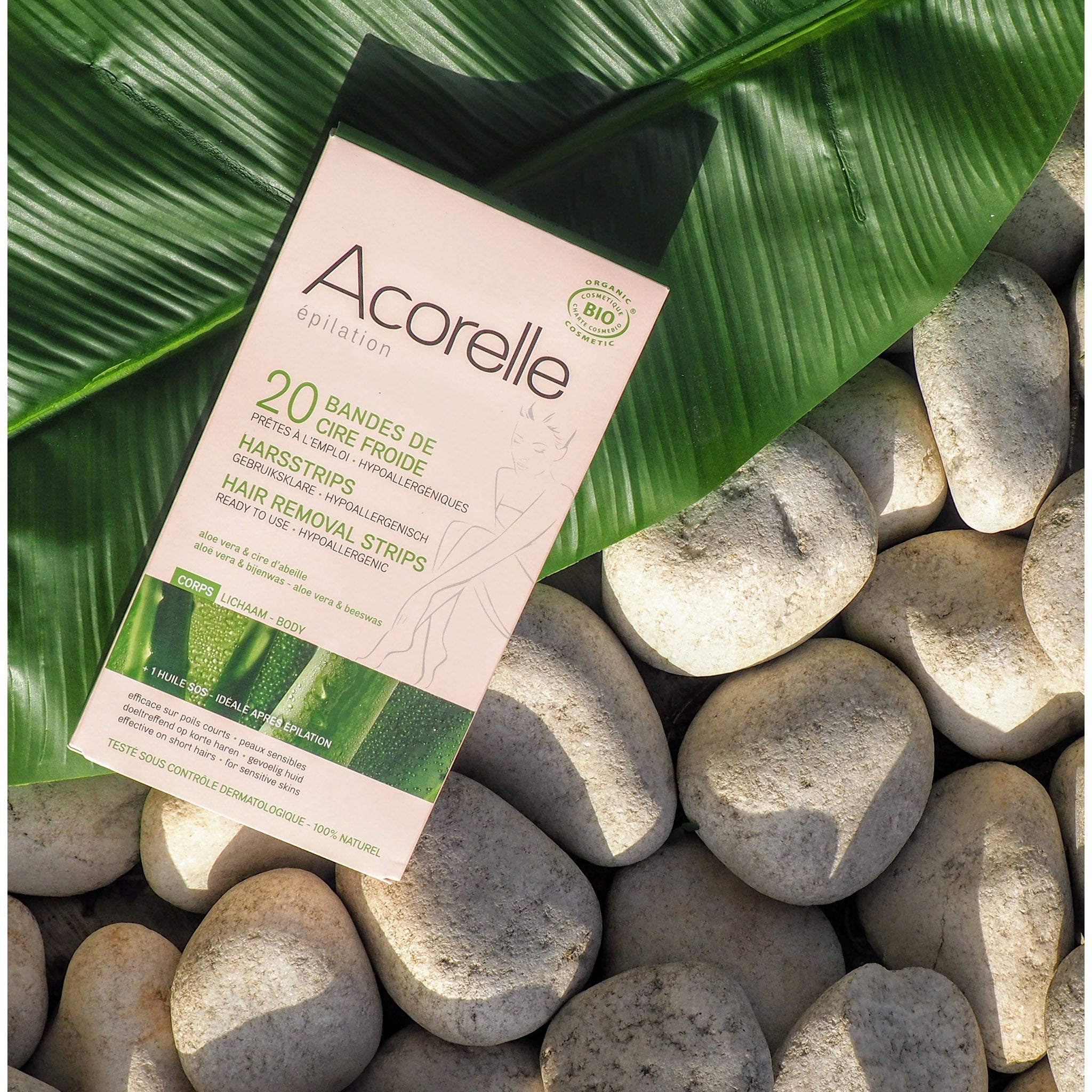 Acorelle Ready to use Body Hair Removal Strips - Free with £60 Spend - mypure.co.uk