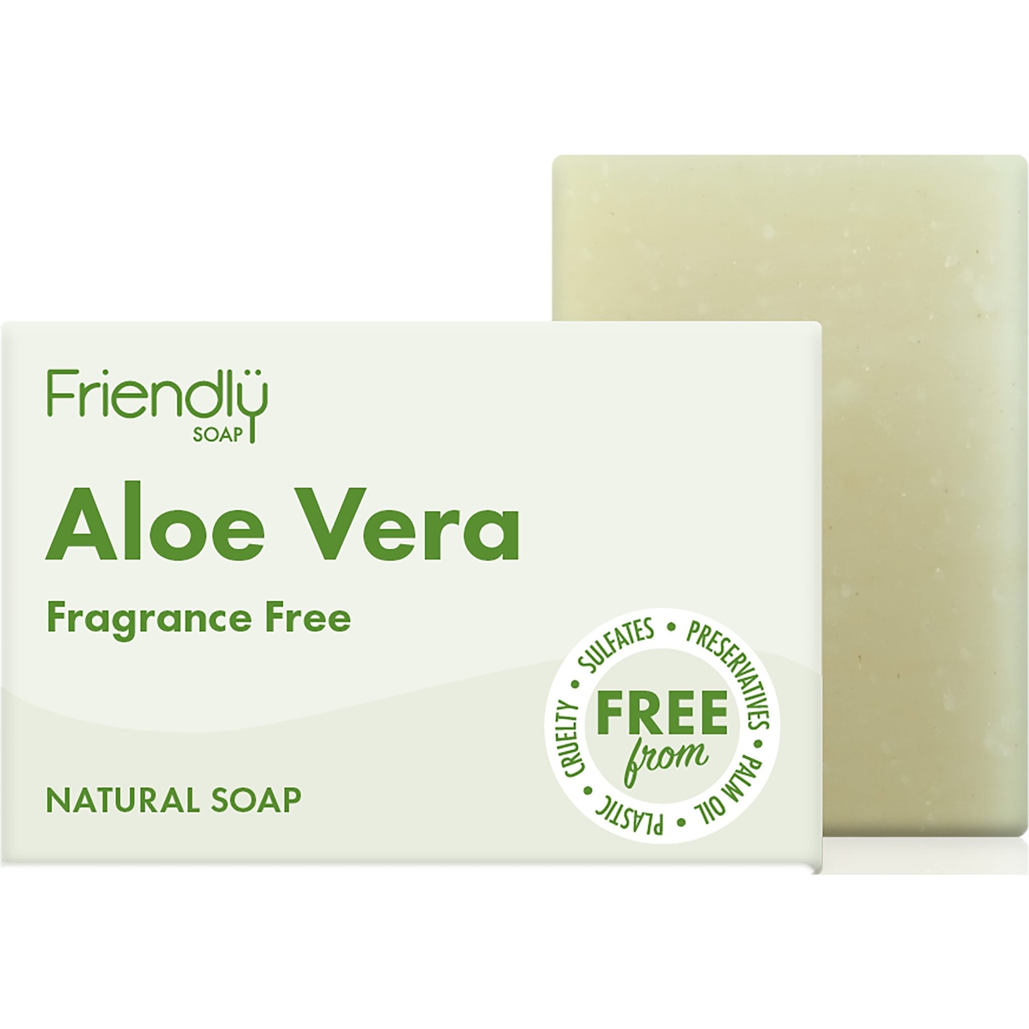 Aloe Vera Fragrance Free Soap Bar - mypure.co.uk