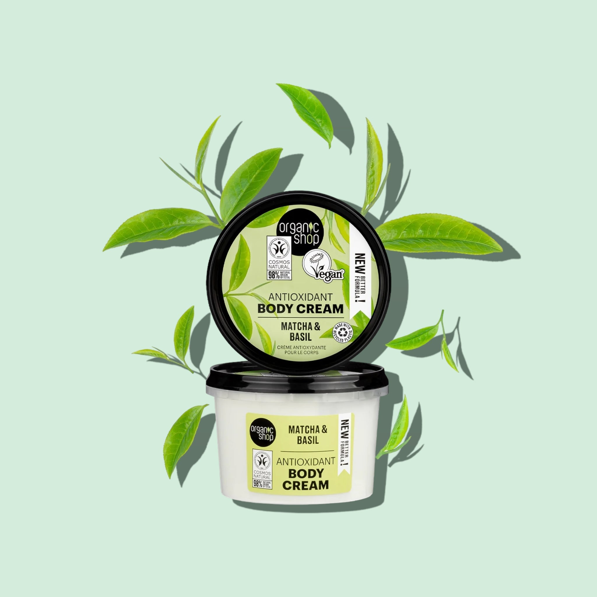 Antioxidant Body Cream - Matcha and Basil - mypure.co.uk