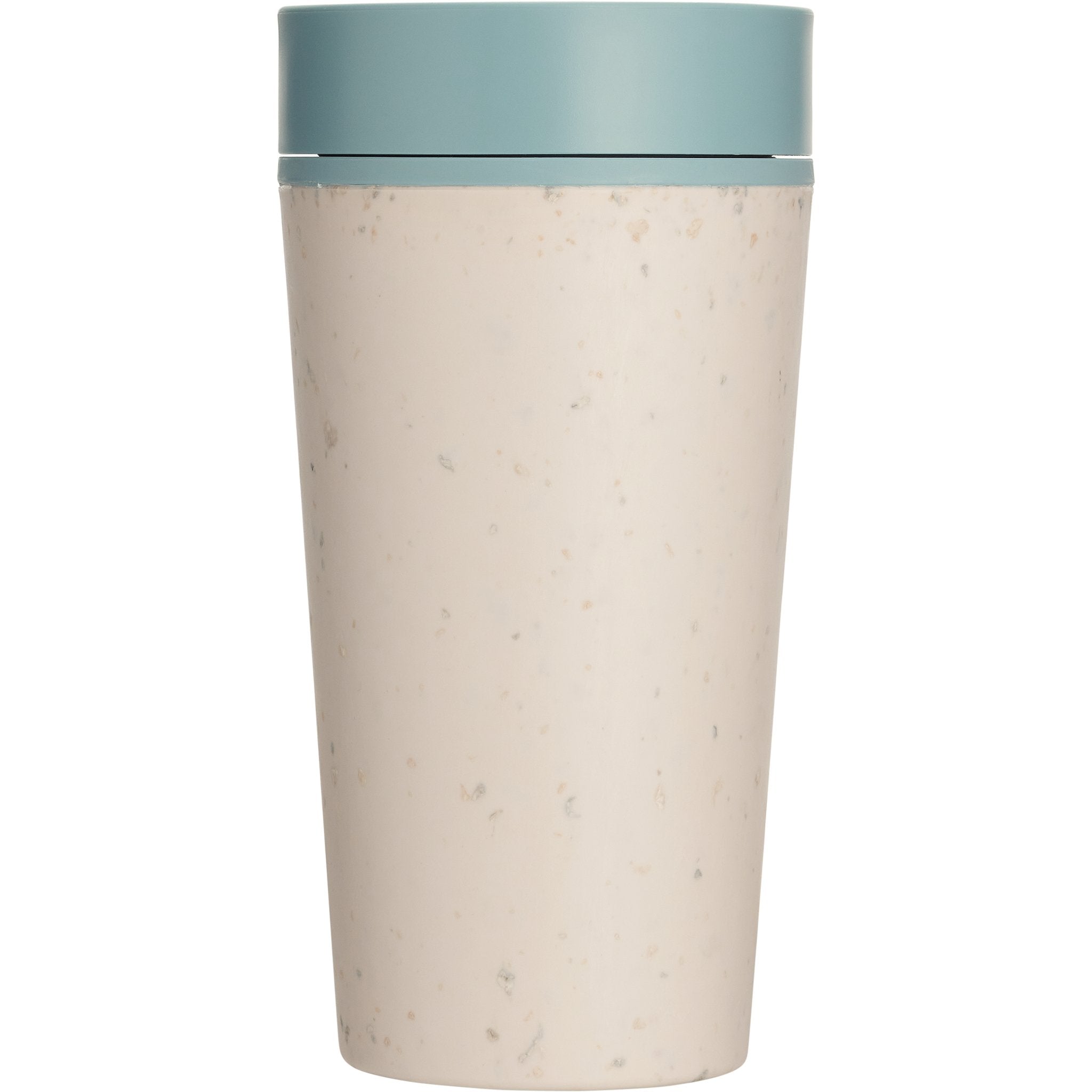 **BACK SOON** Reuseable Coffee Cup - Cream & Faraway Blue 12oz - mypure.co.uk
