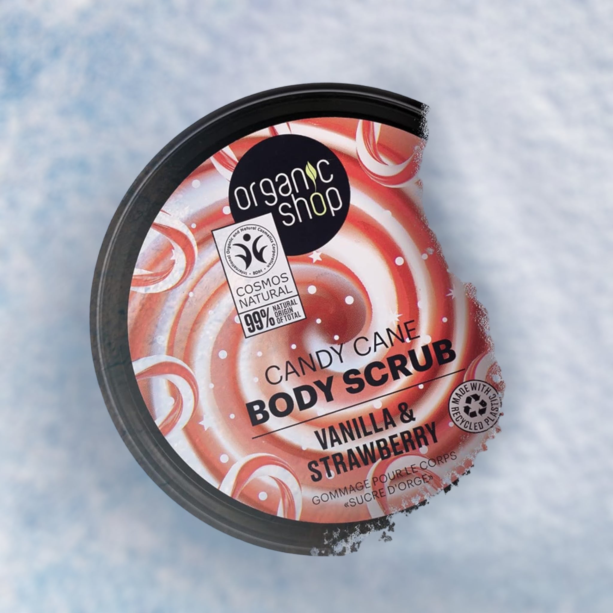 ***BACK SOON***Vanilla & Strawberry Candy Cane Body Scrub - mypure.co.uk