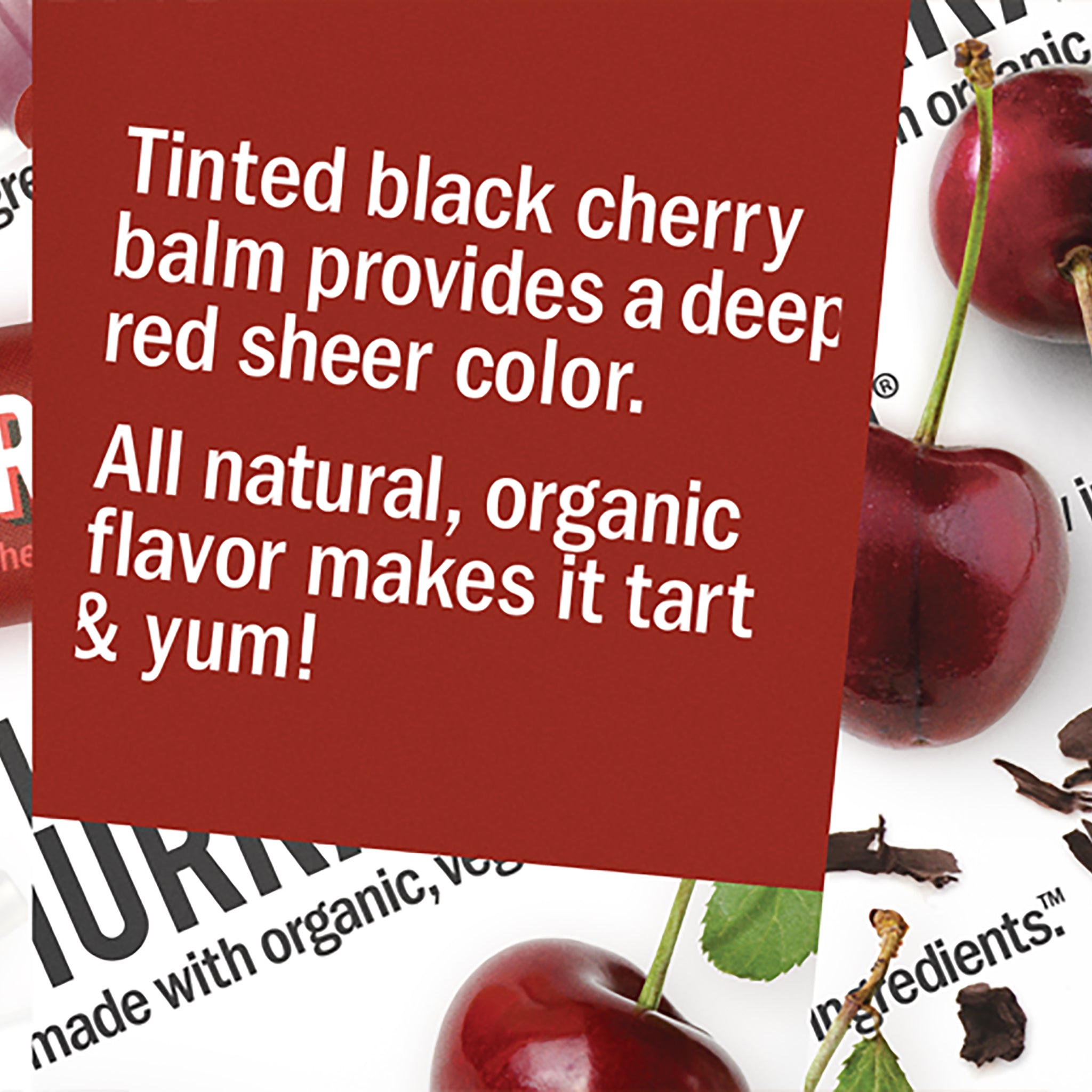 Black Cherry Tinted Lip Balm - mypure.co.uk
