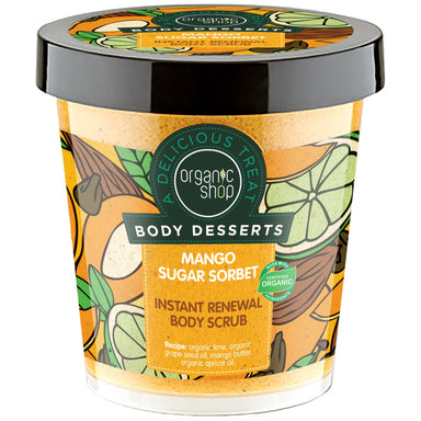 Body Desserts Mango Sugar Sorbet Instant Renewal Body Scrub - mypure.co.uk