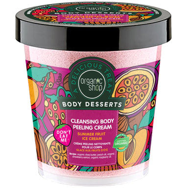 Body Desserts Summer Fruit Ice Cream Cleansing Body Peeling Cream - mypure.co.uk