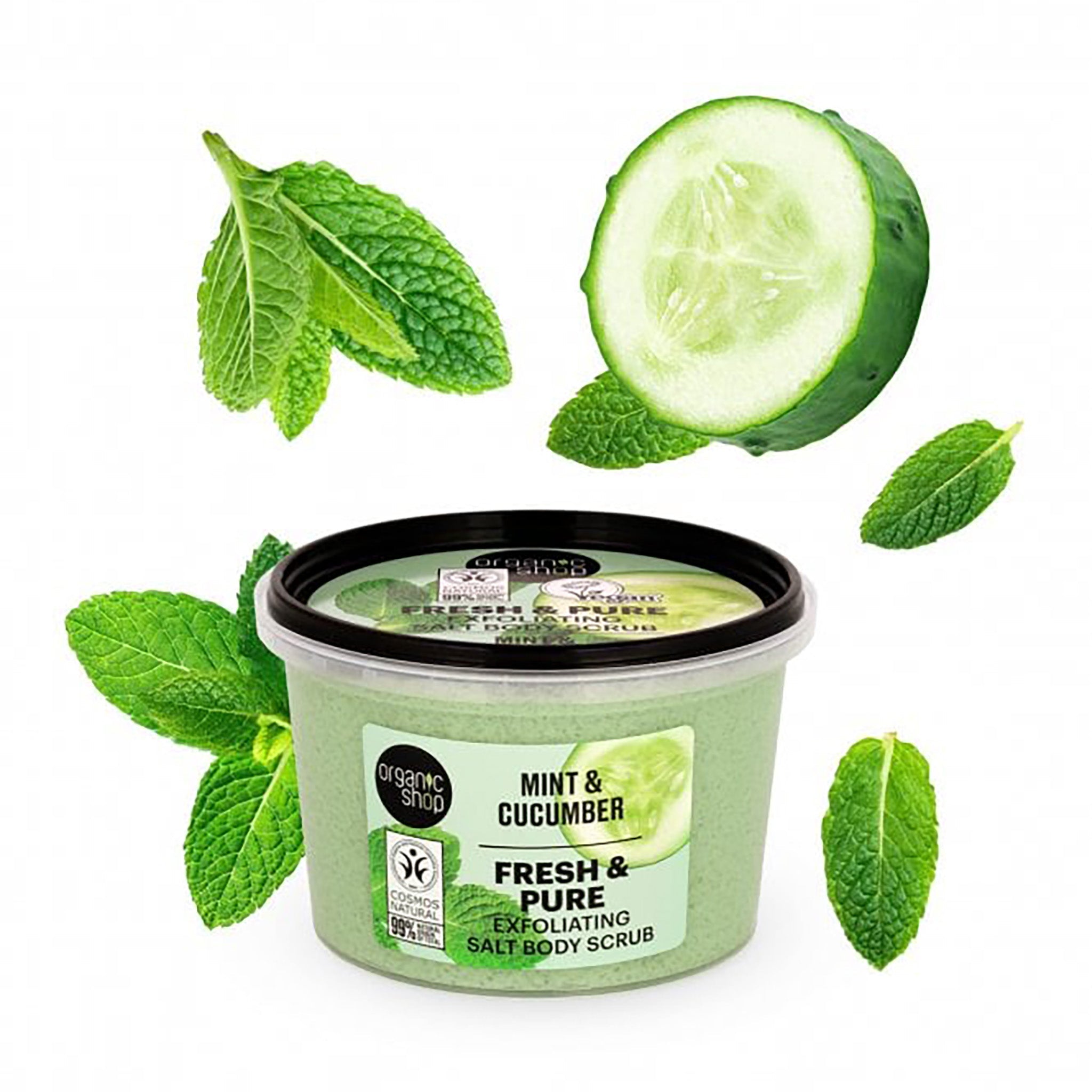 Body Scrub | Fresh & Pure, Mint & Cucumber - mypure.co.uk