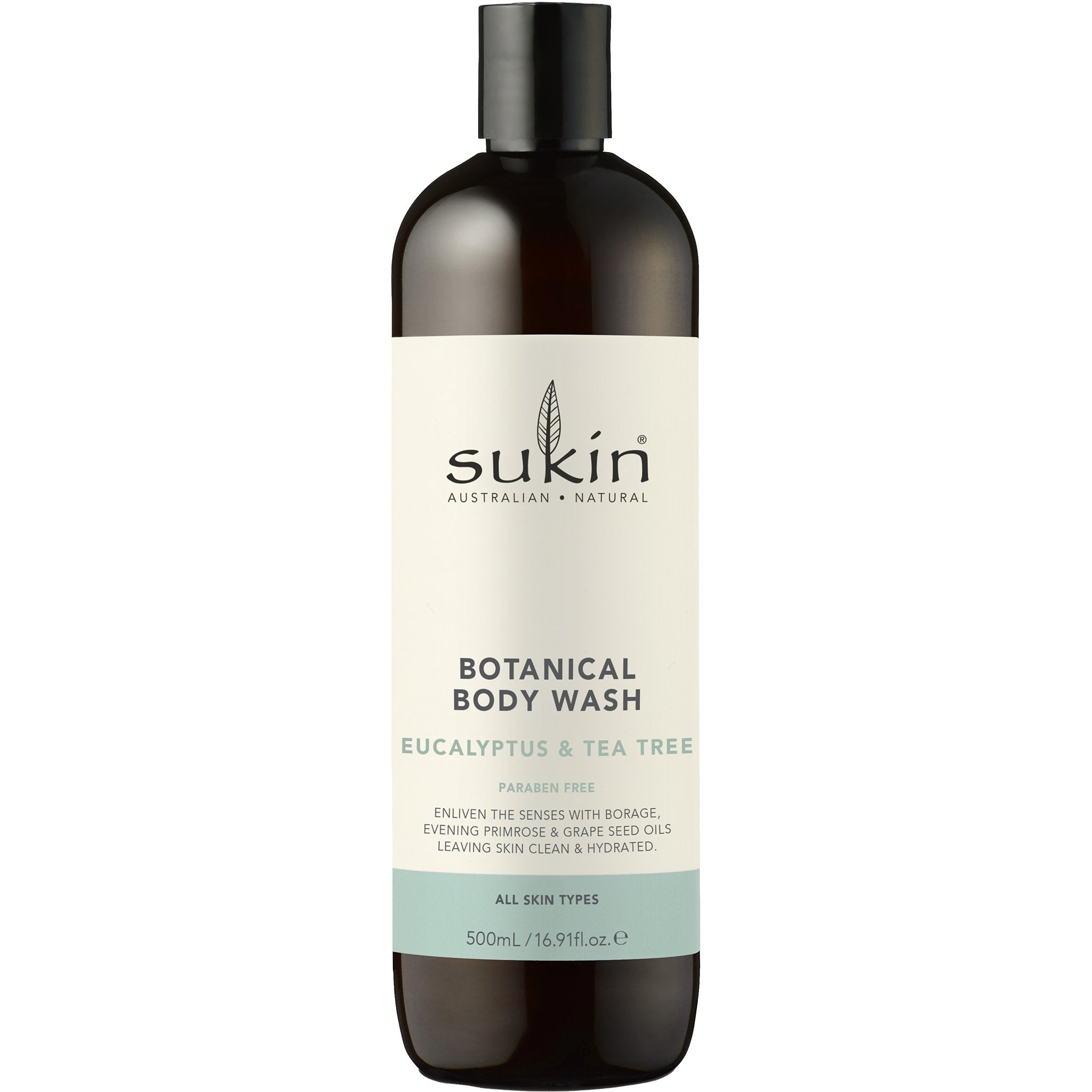 Buy Sukin Botanical Body Wash Eucalyptus & Tea Tree MyPure — mypure.co.uk