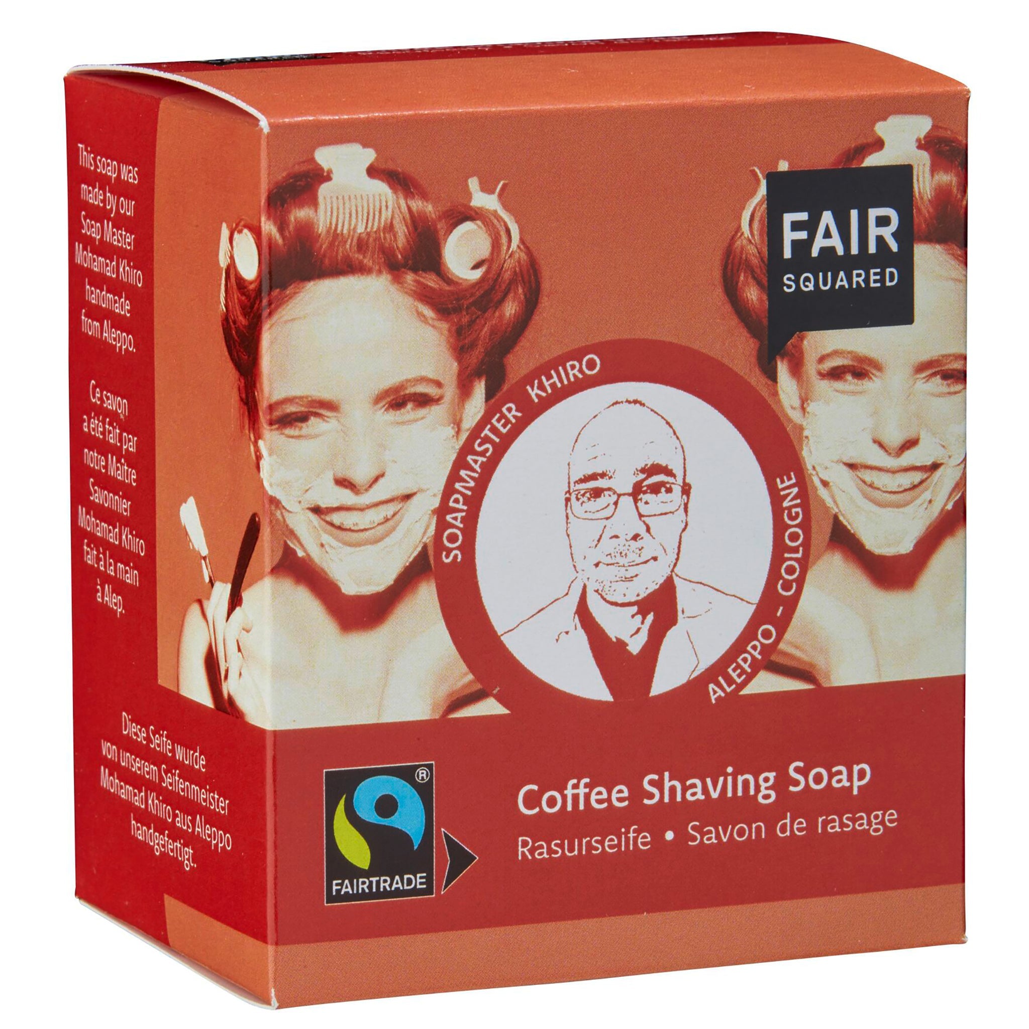 ZERO WASTE | Coffee Shaving Soap with Cotton Soap Bag