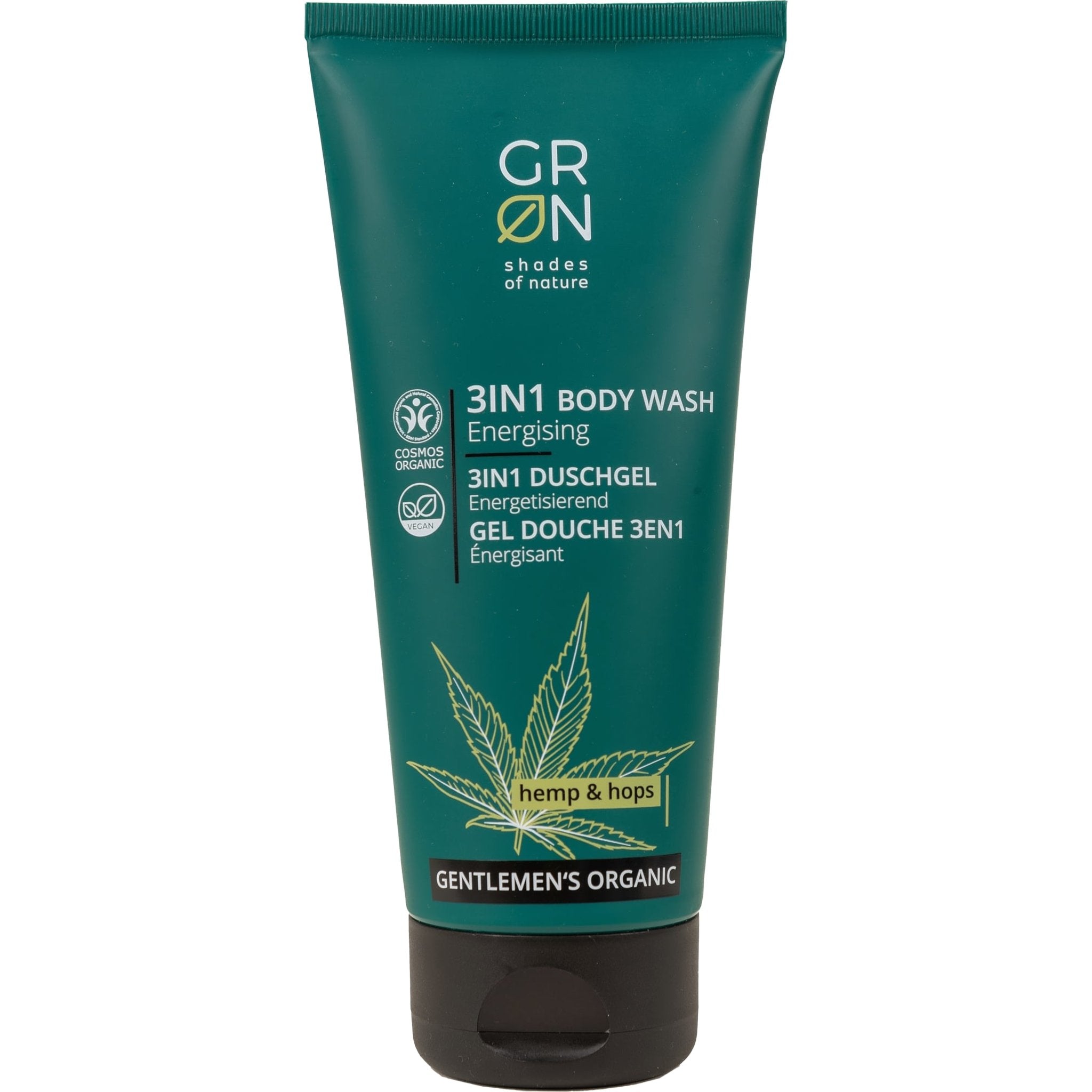 Energising 3in1 Body Wash with Hemp & Hops for Men - mypure.co.uk