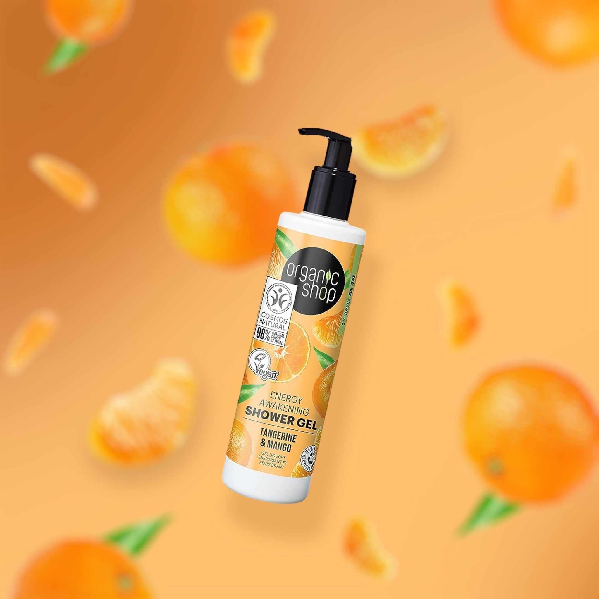 Energy Awakening Shower Gel - Tangerine & Mango - mypure.co.uk