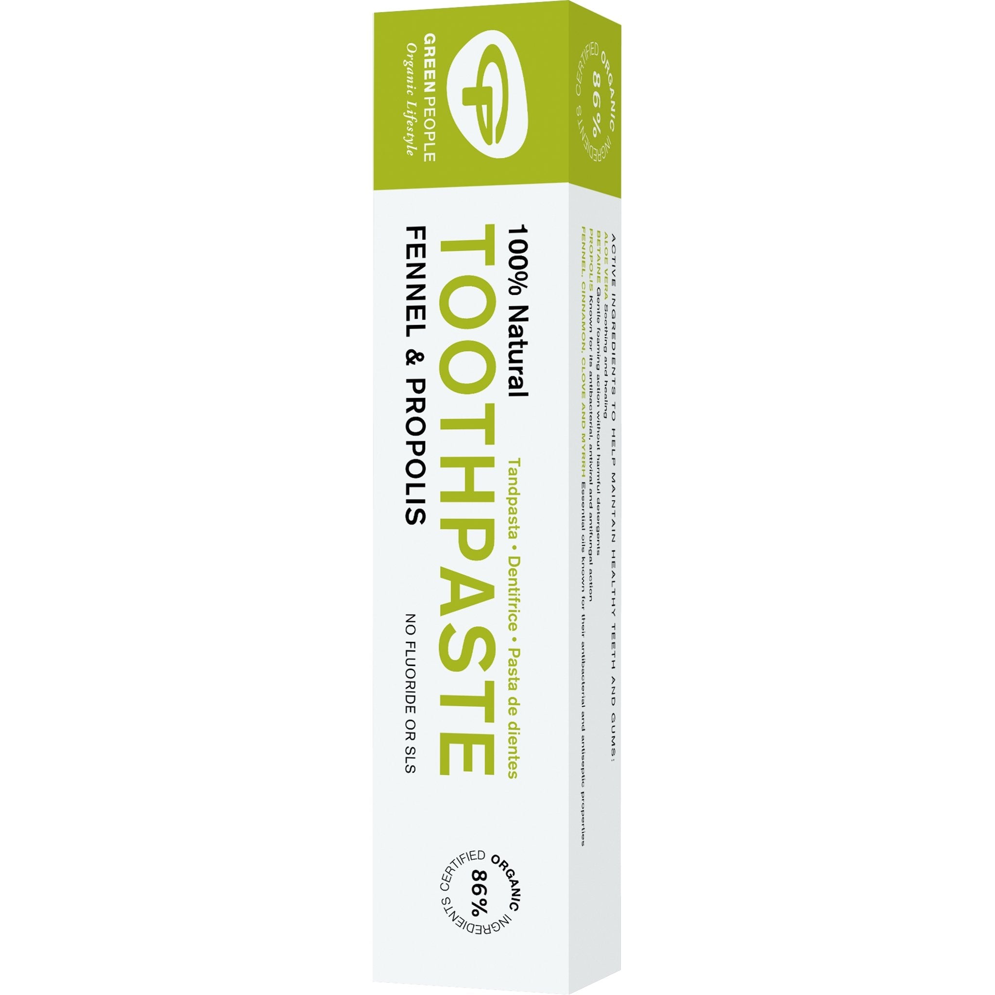 Fennel & Propolis Toothpaste - mypure.co.uk